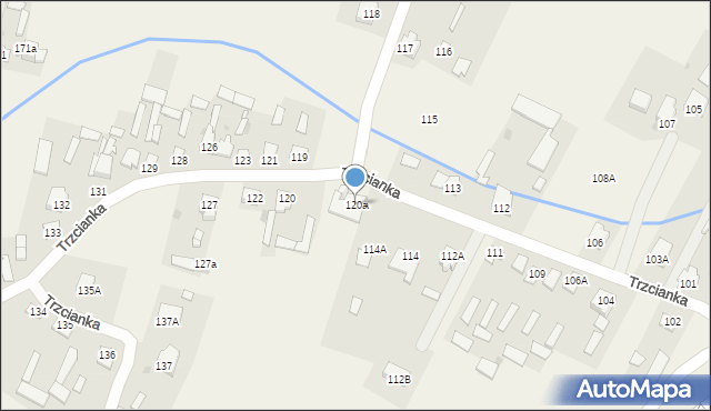 Trzcianka, Trzcianka, 120a, mapa Trzcianka