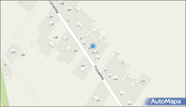 Trzcianka, Trzcianka, 17, mapa Trzcianka