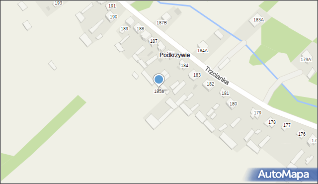 Trzcianka, Trzcianka, 185a, mapa Trzcianka