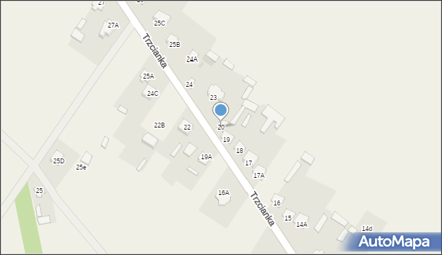 Trzcianka, Trzcianka, 20, mapa Trzcianka