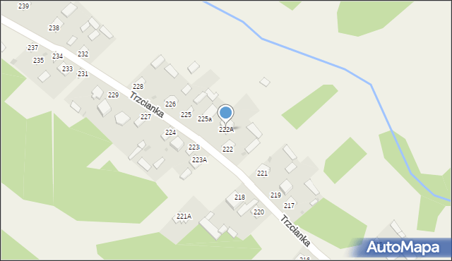 Trzcianka, Trzcianka, 222A, mapa Trzcianka