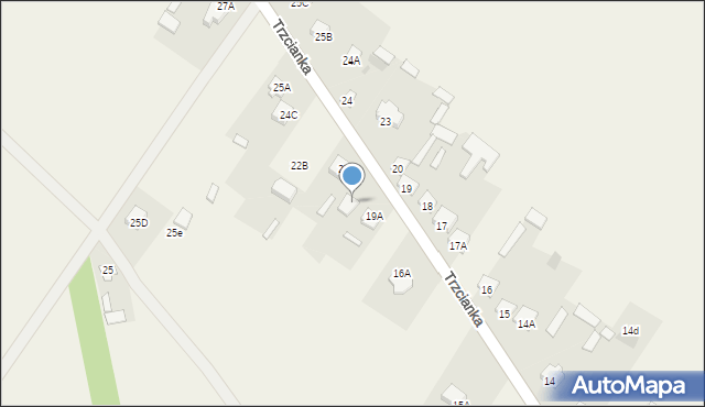 Trzcianka, Trzcianka, 22A, mapa Trzcianka