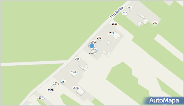 Trzcianka, Trzcianka, 255A, mapa Trzcianka