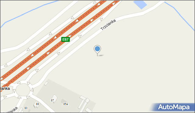 Trzcianka, Trzcianka, 87a, mapa Trzcianka