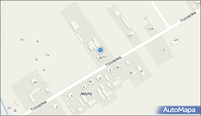 Trzcianka, Trzcianka, 9a, mapa Trzcianka