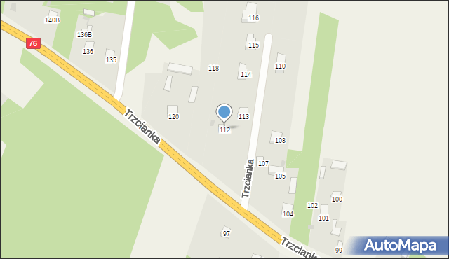 Trzcianka, Trzcianka, 112, mapa Trzcianka