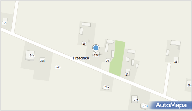 Trzcianka, Trzcianka, 25A, mapa Trzcianka
