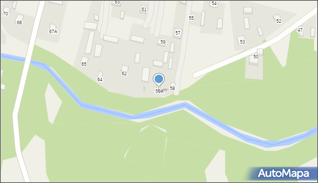 Trzcianka, Trzcianka, 59A, mapa Trzcianka