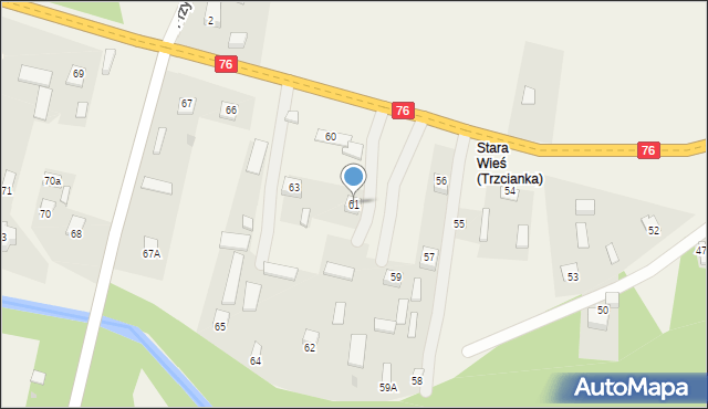 Trzcianka, Trzcianka, 61, mapa Trzcianka