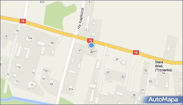 Trzcianka, Trzcianka, 66, mapa Trzcianka