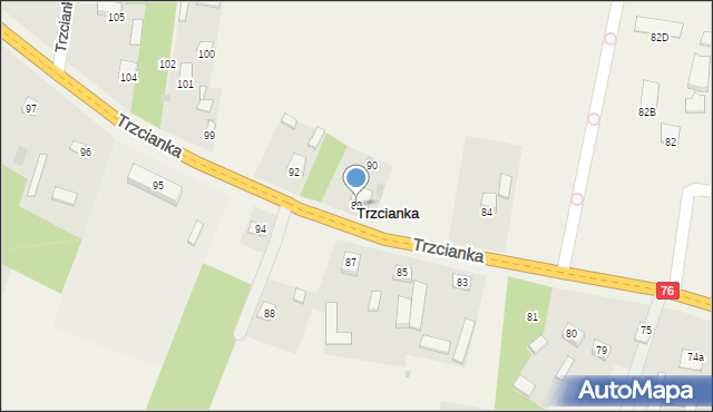 Trzcianka, Trzcianka, 89, mapa Trzcianka