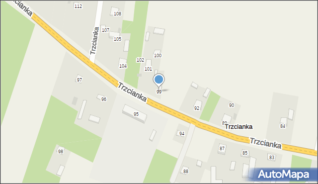 Trzcianka, Trzcianka, 99, mapa Trzcianka