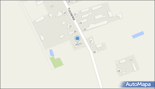 Trzcianka, Trzcianka, 26/1, mapa Trzcianka