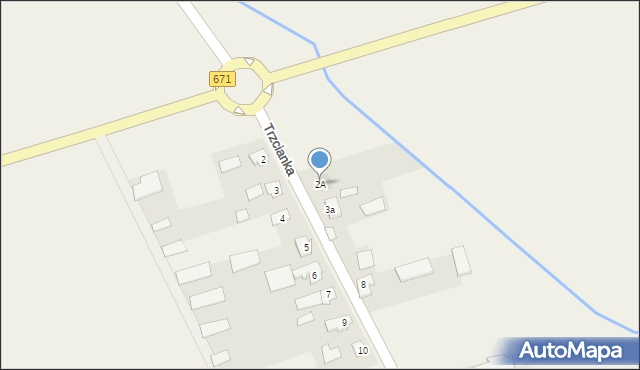Trzcianka, Trzcianka, 2A, mapa Trzcianka