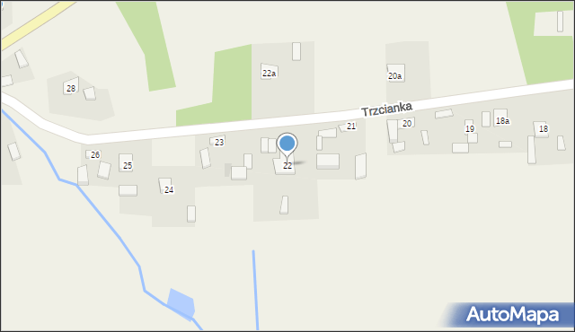 Trzcianka, Trzcianka, 22, mapa Trzcianka