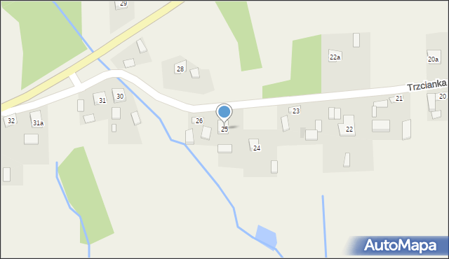 Trzcianka, Trzcianka, 25, mapa Trzcianka