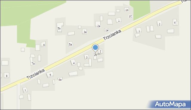 Trzcianka, Trzcianka, 2b, mapa Trzcianka