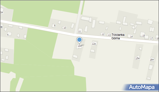 Trzcianka, Trzcianka, 11A, mapa Trzcianka