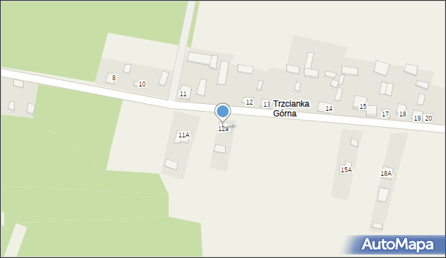 Trzcianka, Trzcianka, 12a, mapa Trzcianka