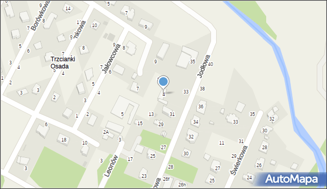Trzcianki Osada, Trzcianki Osada, 4, mapa Trzcianki Osada