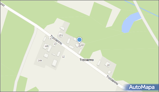 Trzcianno, Trzcianno, 11, mapa Trzcianno