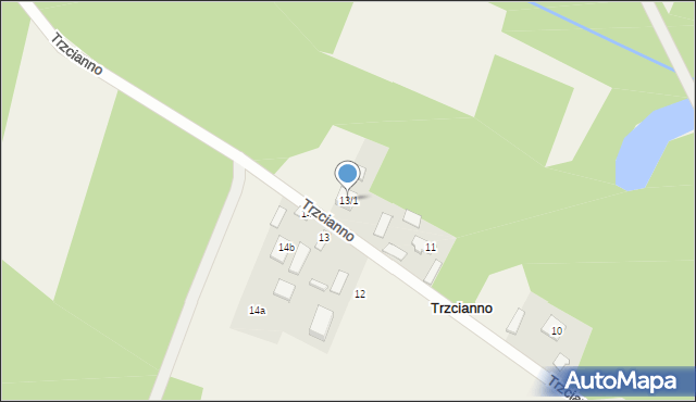 Trzcianno, Trzcianno, 13a, mapa Trzcianno