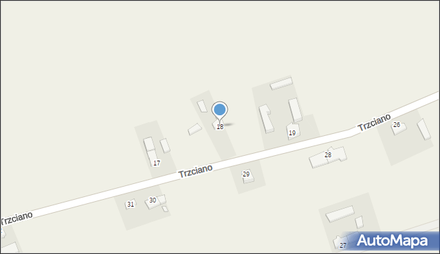 Trzciano, Trzciano, 18, mapa Trzciano