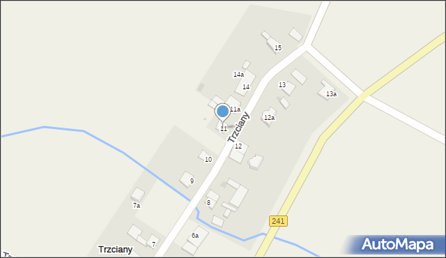 Trzciany, Trzciany, 11, mapa Trzciany