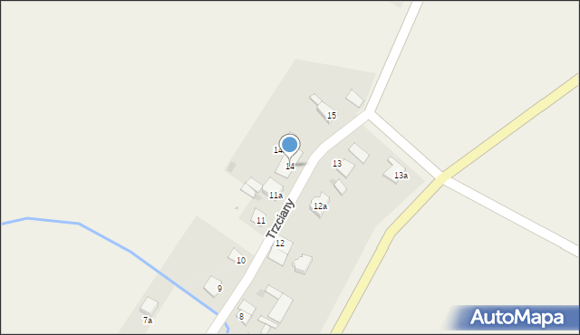 Trzciany, Trzciany, 14, mapa Trzciany