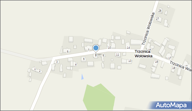 Trzcinica Wołowska, Trzcinica Wołowska, 8, mapa Trzcinica Wołowska