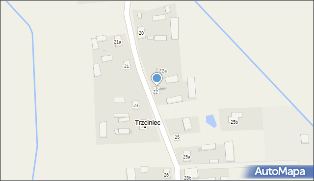 Trzciniec, Trzciniec, 24a, mapa Trzciniec