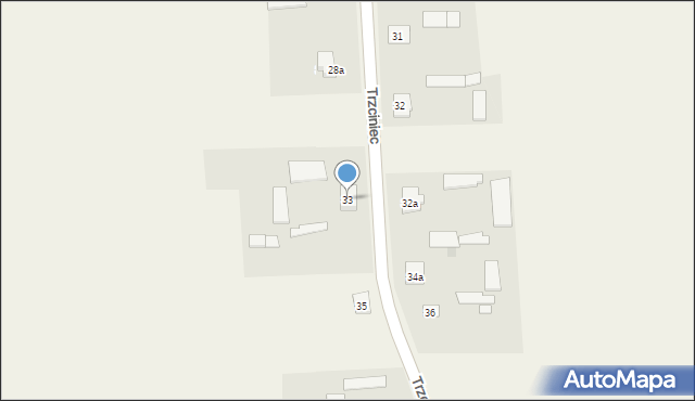 Trzciniec, Trzciniec, 33, mapa Trzciniec