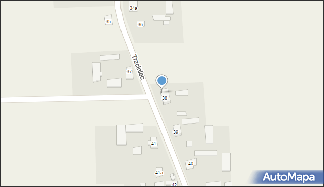 Trzciniec, Trzciniec, 38a, mapa Trzciniec