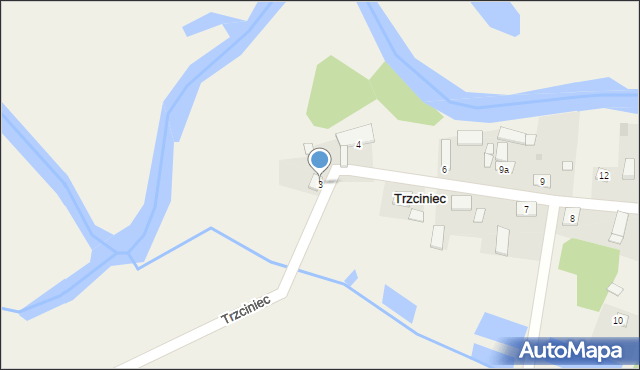 Trzciniec, Trzciniec, 3, mapa Trzciniec