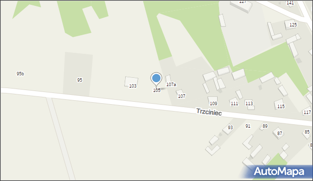 Trzciniec, Trzciniec, 105, mapa Trzciniec