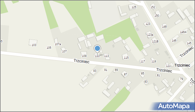 Trzciniec, Trzciniec, 111, mapa Trzciniec