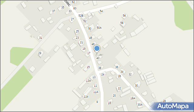 Trzciniec, Trzciniec, 42, mapa Trzciniec