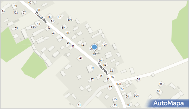 Trzciniec, Trzciniec, 68, mapa Trzciniec