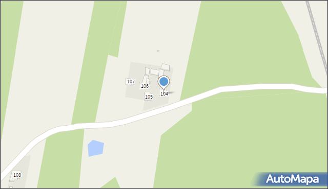 Trzciniec, Trzciniec, 104, mapa Trzciniec