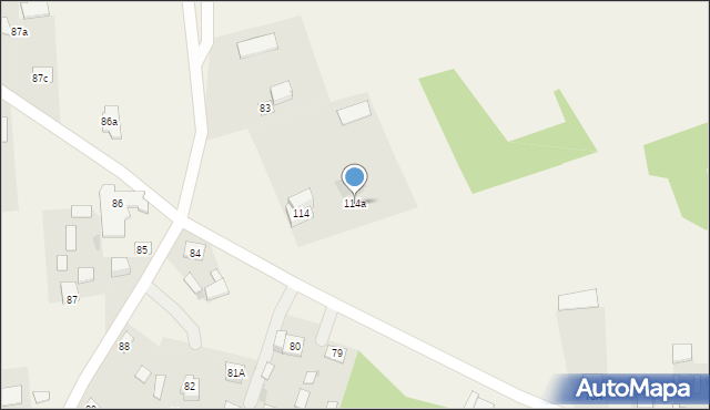 Trzciniec, Trzciniec, 114a, mapa Trzciniec