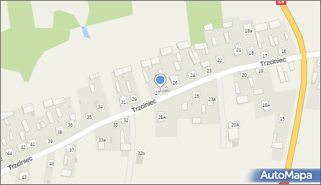 Trzciniec, Trzciniec, 28, mapa Trzciniec