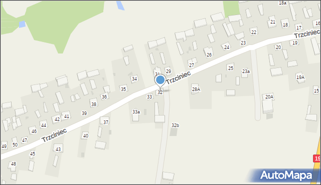 Trzciniec, Trzciniec, 32, mapa Trzciniec