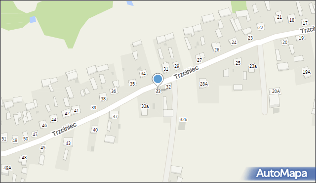Trzciniec, Trzciniec, 33, mapa Trzciniec