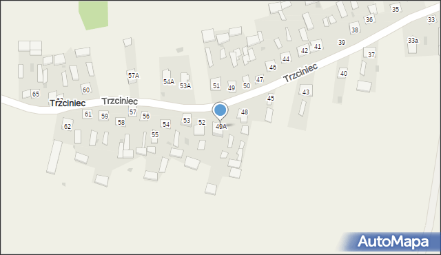 Trzciniec, Trzciniec, 49A, mapa Trzciniec