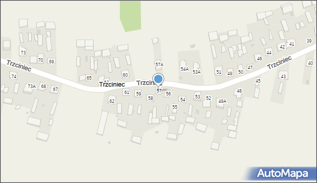Trzciniec, Trzciniec, 57, mapa Trzciniec