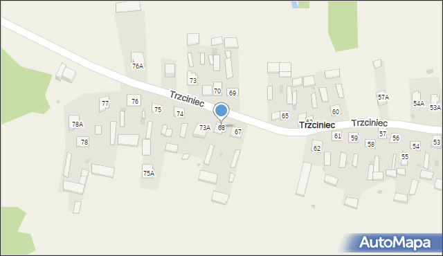 Trzciniec, Trzciniec, 68, mapa Trzciniec
