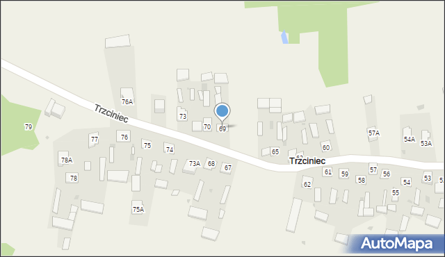 Trzciniec, Trzciniec, 69, mapa Trzciniec