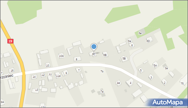 Trzciniec, Trzciniec, 6C, mapa Trzciniec