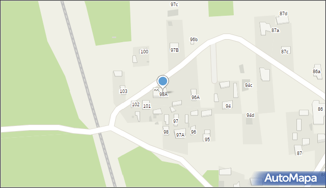 Trzciniec, Trzciniec, 98A, mapa Trzciniec