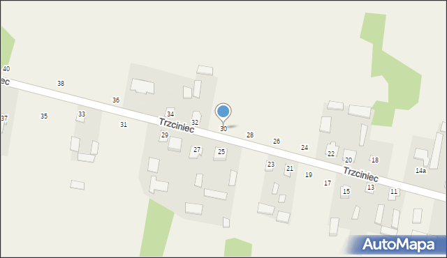 Trzciniec, Trzciniec, 30, mapa Trzciniec